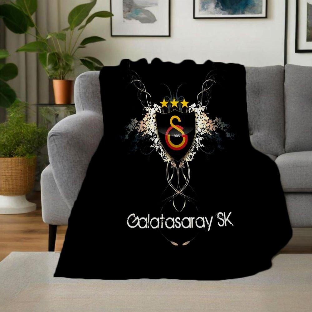 Galatasaray SK Football Club Crest WallpapersBlanket Flannel Throw Blanket for Sofa, Bed, Travel, Camping, Office, Couch, Chair, And Bed Gif