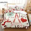 Romantic Paris Bedding Set Duvet Cover Set 3d Bedding Digital Printing Bed Linen Queen Size Bedding Set Fashion Design