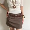 Vintage Women Rivet Belt Maillard Punk Style Belt Adjustable Wide Leather Waistband  Men