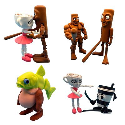 Тун Тун Тун Сахур Аниме Фигурка Балерина Капучино Фигурки Экшн Brainbot Тралалеро Тралала Фигурка Настольная Модель Украшение