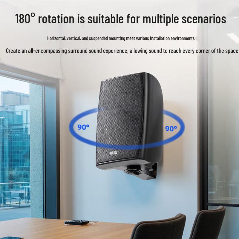 Versh Wireless FM Broadcast Wall-Mounted Speaker
