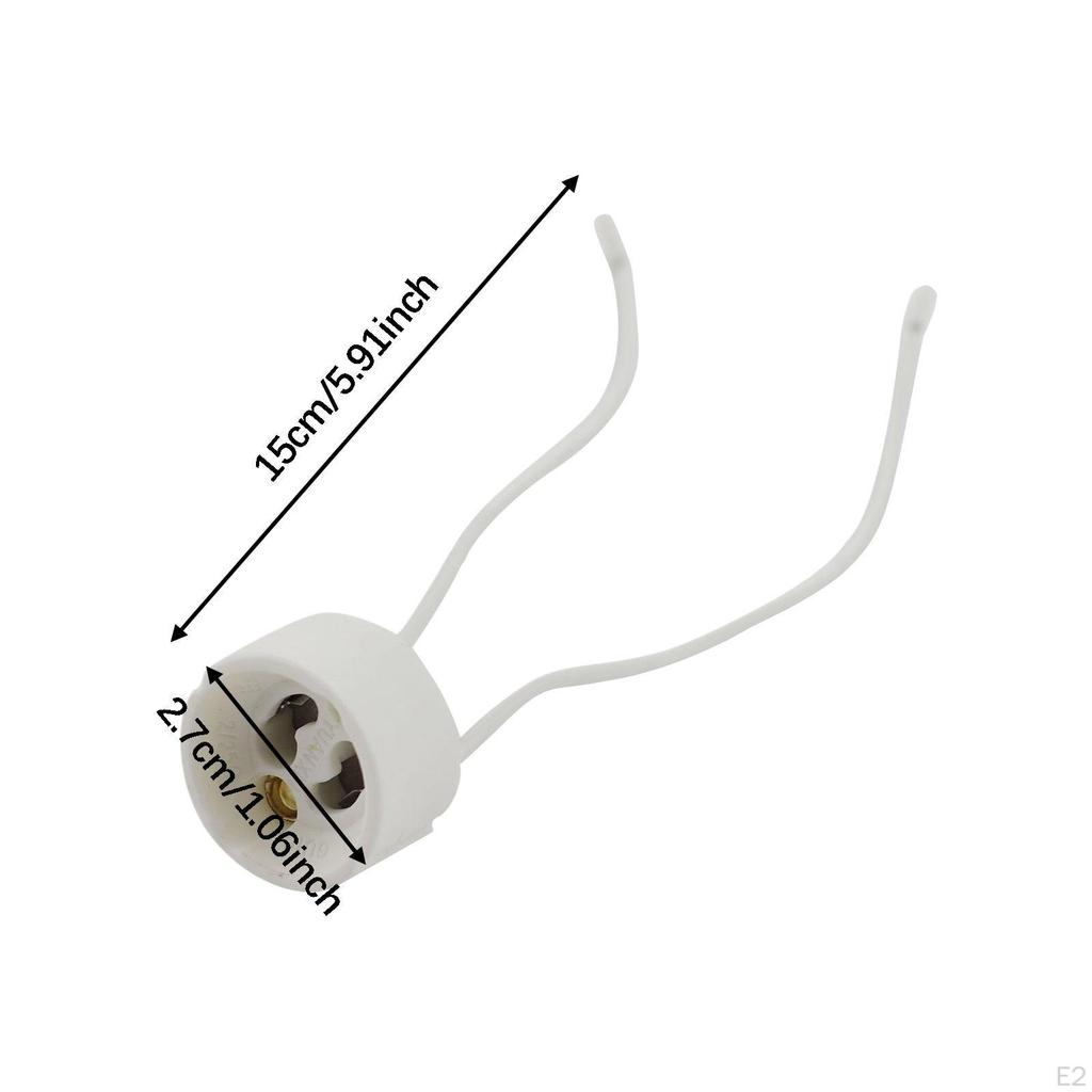10 Pieces Gu10 Lamp Holder LED Professional High Performance Easy Installation