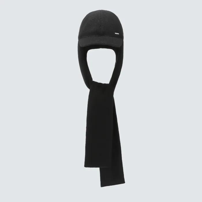 Wool Muffler Cap Black (S25WWFCP66)