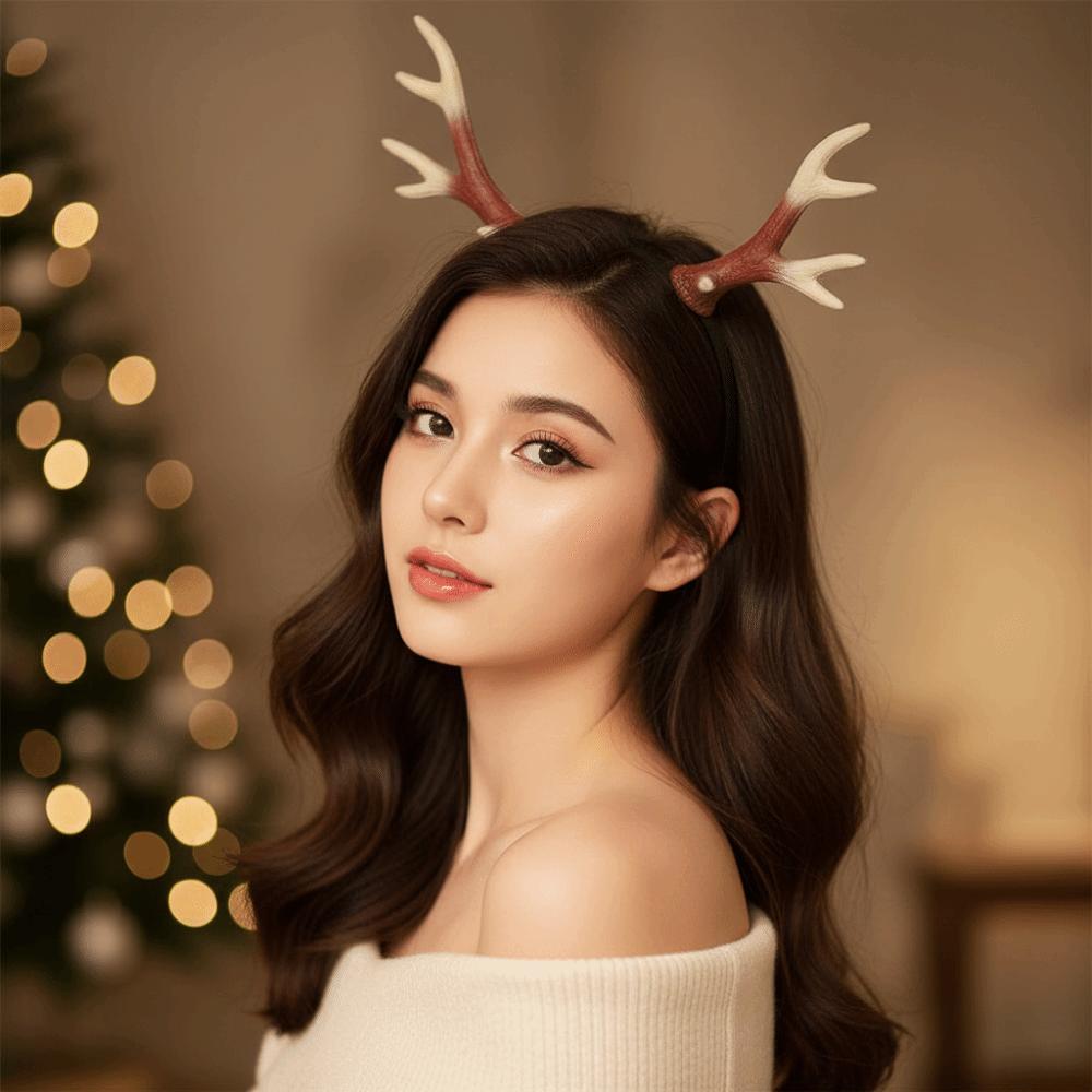 Comfortable To Wear Deer Antler Headband Cosplay Horn Headwear Cosplay Hobbyist Gifts