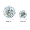 24pcs 4x6cm Artificial Chanson Rose Black Border Small Fragrant Flowers Decoracion Flower Box Wedding Bouquet Christmas Gift