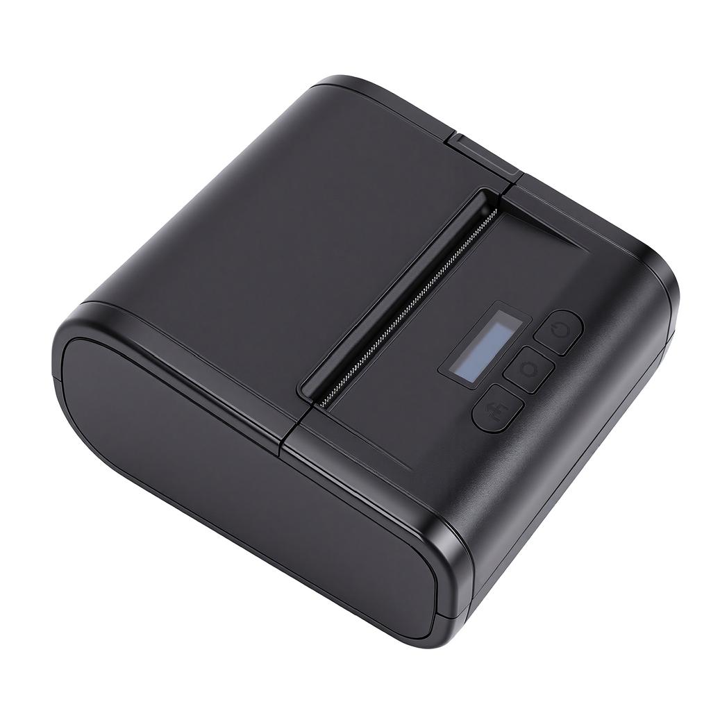 Термопринтер чеков 80 мм Портативный Bluetooth USB Принтер этикеток с автоотрезчиком 100 мм с Высокоскоростной печатью для