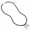 Barbie Sterling Silver Silhouette on a Black Onyx Bead Necklace