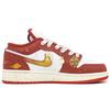 Jordan Air Jordan 1 Abrasion Resistant Abrasion Resistant Low top Vintage Basketball Shoes Unisex Joyful Red FJ3465-160(Team400-)