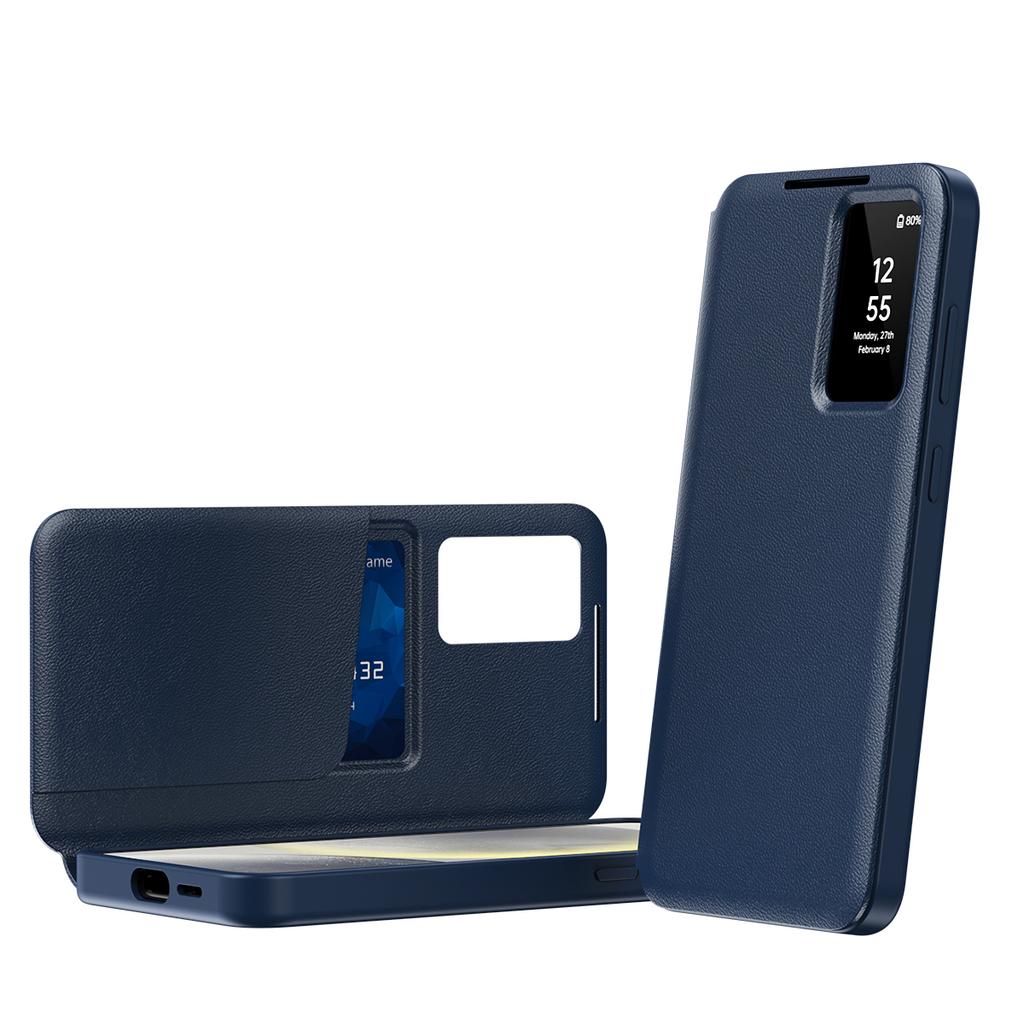 For Samsung Galaxy S26/S26 Pro Case with Card Holder Smart View Window Leather Phone Cover