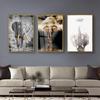 Elephant Printed Canvas Painting Aesthetic Animal Poster Office Wall Painting Living Room Bedroom Corridor Home Decoration Mural No Frame