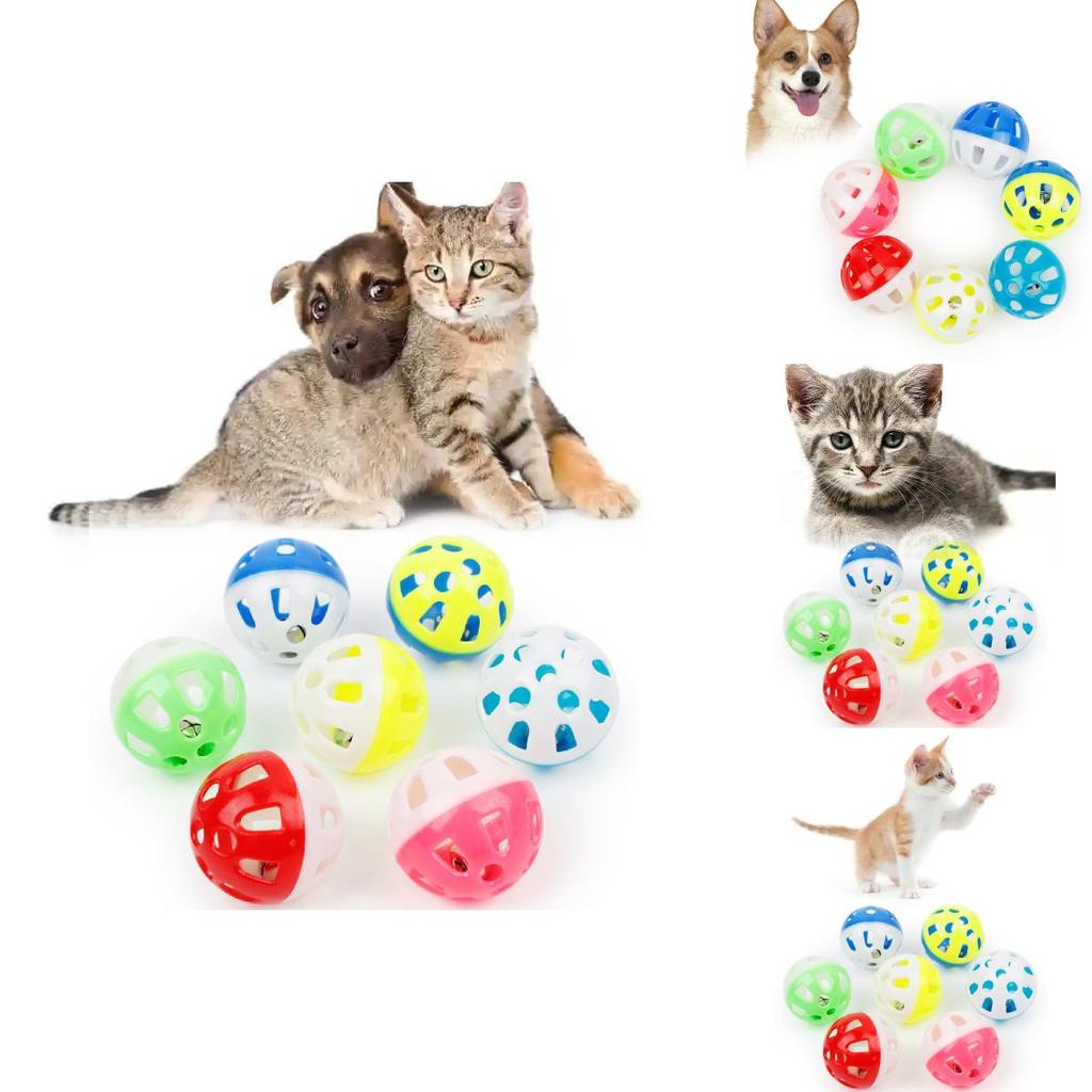 Пластиковый мяч для бросания для домашних животных с полым дизайном для кошек и мелких питомцев