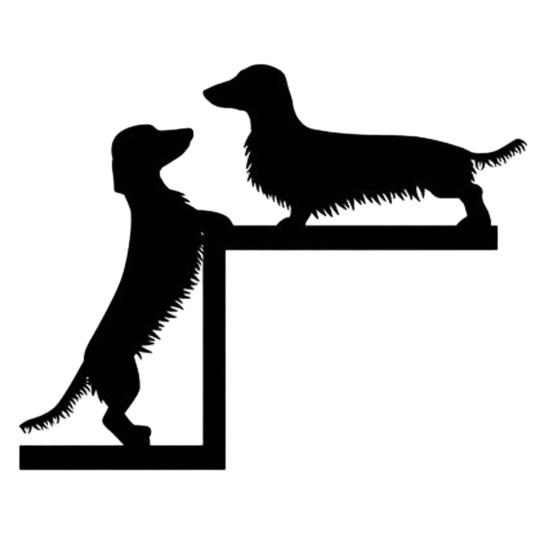 Украшение на верхнюю часть двери в виде силуэта питомца, контурный дизайн, настенная табличка, простая установка, дверной аксессуар в виде животного