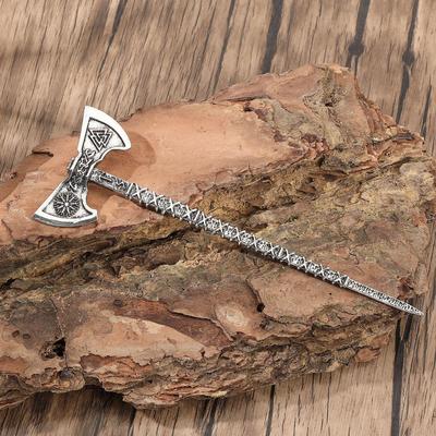 Заколка для волос с рунами викингов и кельтским узлом: Заколка для волос в виде топора в норвежском стиле для вечеринки