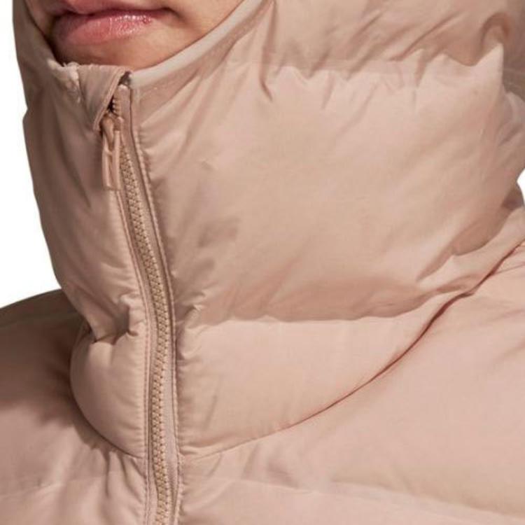 Adidas Теплая куртка-пуховик женская верхняя одежда розового цвета CZ2314