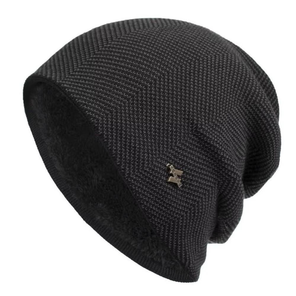 Thick Knit Warm Winter Hat Unisex Outdoor Sports Hat Simple Thick Knitted Hat Winter Activities