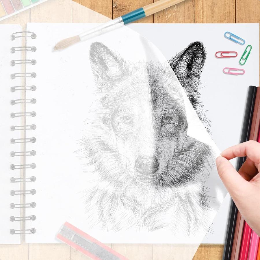 Рулон кальки 18 дюймов x 30 ярдов Белая полупрозрачная бумага для выкройки Калька для шитья Рисования Эскизов