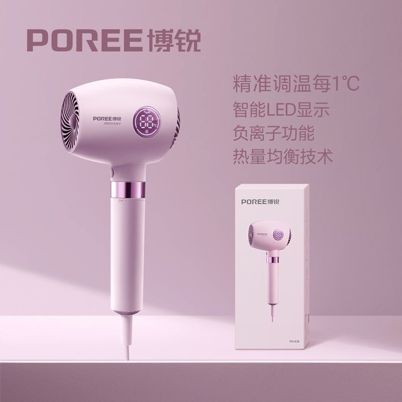 Feike's Borui Negative Ion High-Power Hair Dryer with Intelligent LED Display PH1638