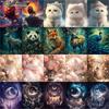 Diamond Painting Full Drill Cute Lion Cat Animal Round Diamond Painting Handmade Elk Panda Diy Diamond Mosaic Painting Home Decoration