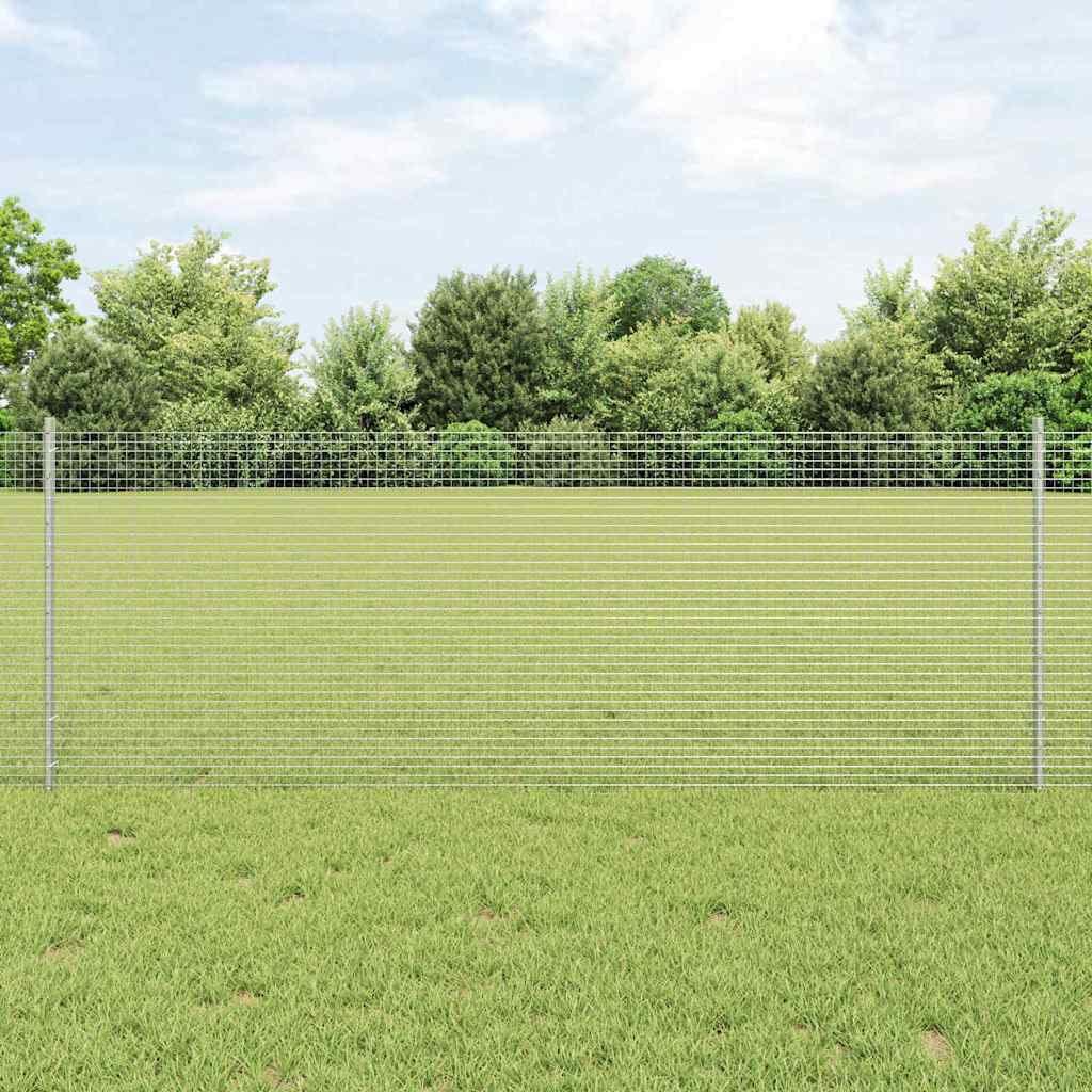 Welded Wire Fence with Posts 10 x 0.8 m (W x H)