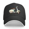УнисексS Электросамокат Принт Черный Регулируемая Snapback Повседневная Уличная Кепка с Винилкой-Сэндвичем Бейсболка