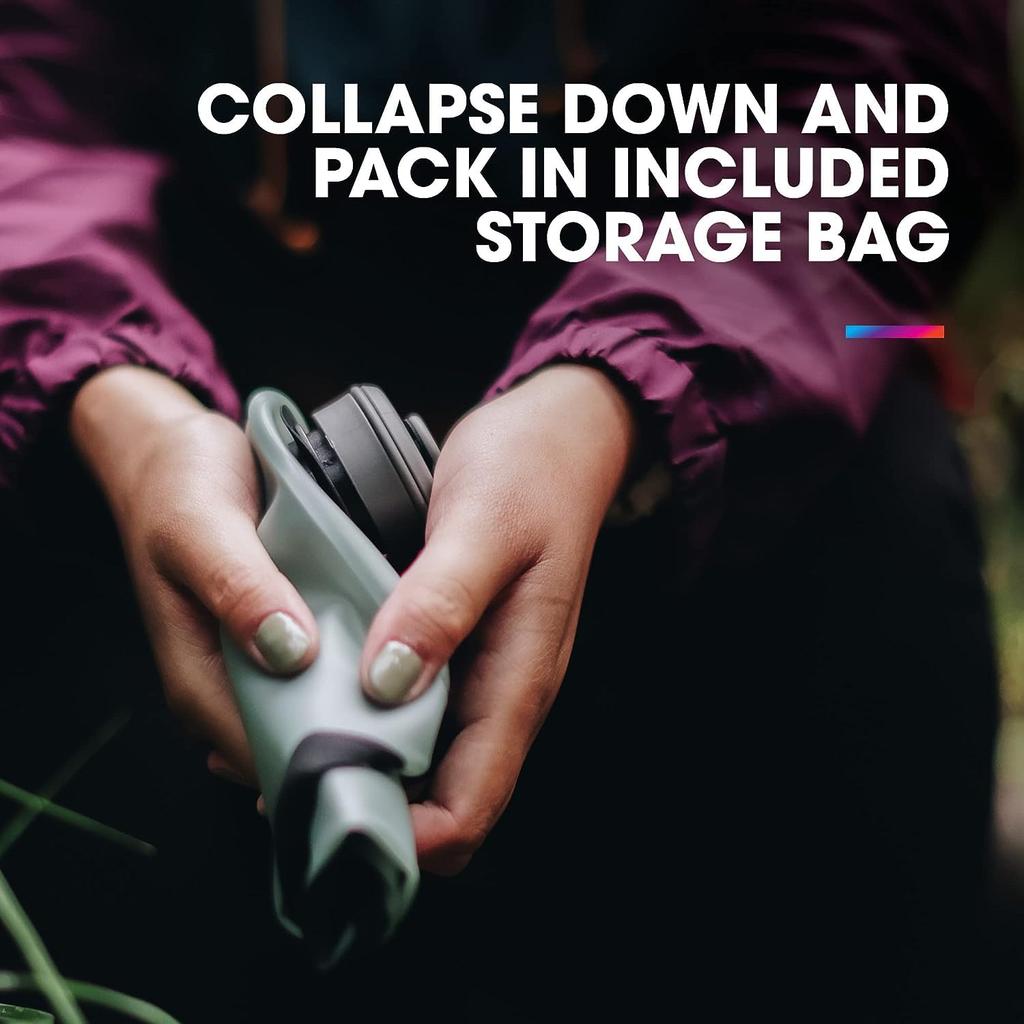 Складная походная сумка для хранения воды HydraPak Seeker, не содержащая бисфенол-А и ПВХ, Sutro Green - (4л/140унций) - & -