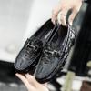 Fashion New Men's Casual Shoes Genuine Leather Loafer Shoes For Men Crocodile Style Luxury Mens Loafers Moccasins Slip On Driving Shoes
