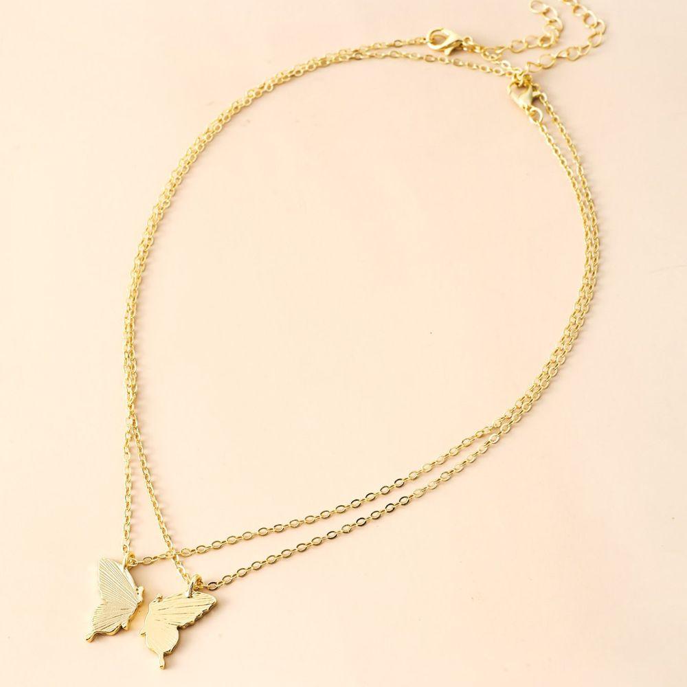 Дизайнерское ожерелье для пары, ожерелье лучшего друга, женская цепочка на ключицу, ожерелье в корейском стиле