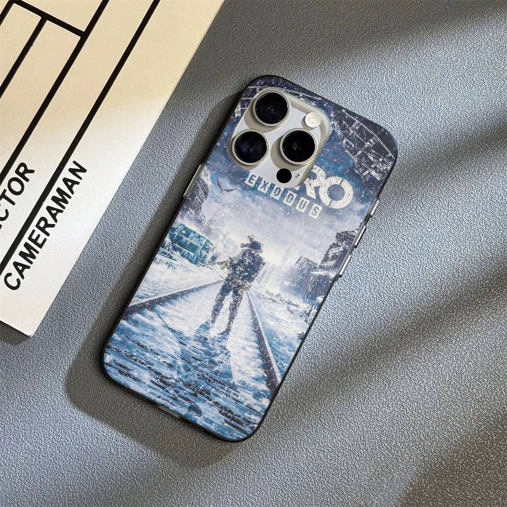 Постапокалиптическая игра Metro 2033 для iPhone 16 15 14 13 12 11 17 Pro Max Plus Волна Гофрированный чехол для телефона Противоударная крышка