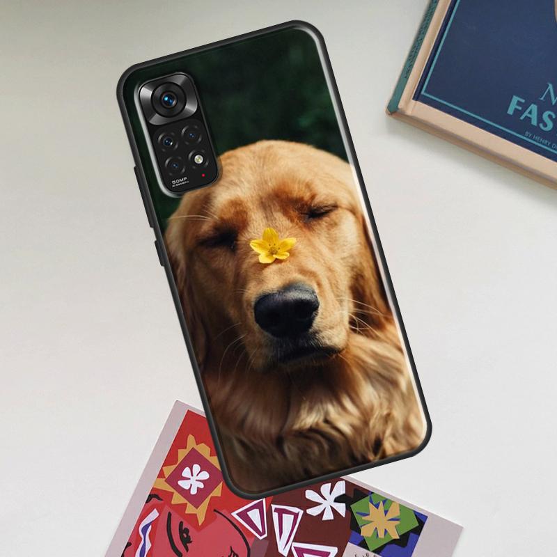 Golden Retriever Friend Case For Xiaomi Redmi Note 14 13 12 11 9 10 15 Pro Plus Redmi 15 15C 14C 13C 12C 10C Cover