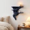 Stable Floating Wall Shelf Irregular Shape Wall Storage Rack  Collectibles Display