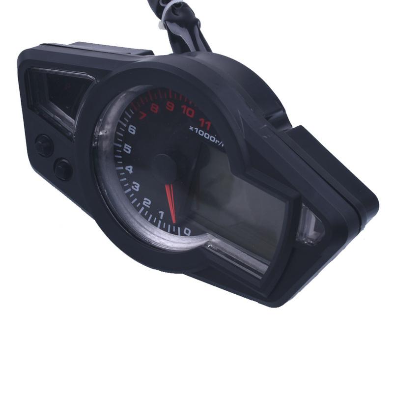 11000 об/мин 12 В ЖК Цифровой Спидометр Тахометр Одометр Мотоцикл Km/h Подсветка для всех мотоциклов