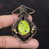 Stichtite Pendant Copper Wire Wrapped Pendant Gemstone Jewelry Decent Pendant Wire Wrapping Jewelry Handmade Pendant For Gift Copper Jewelry