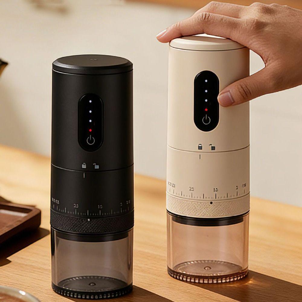 Automatic Portable Electric Coffee Grinder Rechargeable Long Battery Life Coffee Bean Grinding Machine Adjustable Touch Design