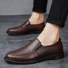 Модная повседневная деловая обувь, формальная обувь из натуральной кожи, удобные мужские лоферы на мягкой подошве, слипоны, балетки для отдыха, мужские мокасины для прогулок