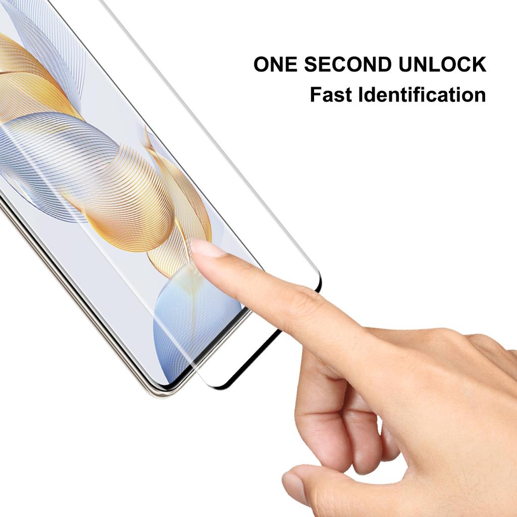 ENKAY HAT PRINCE 2PCS Full Screen Protector for Honor 90,Side Glue 3D Curved Tempered Glass Film