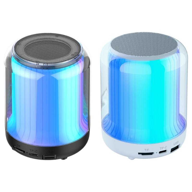 Ночник Bluetooth-совместимая колонка Портативные беспроводные колонки, Прикроватная лампа Наружные колонки Подарки для ребенка