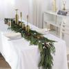 1pc Real Touch Norfolk Pine Garland with Green Vine - Lifelike Artificial Greenery for Easter Christmas Table Mantle Wall Decor