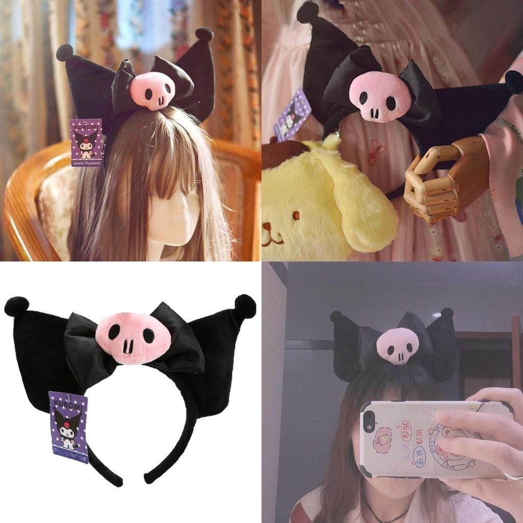 Cute Kuromi Ear Headband Plush Hairband For Kawaii Costume And Cosplay Gifts For Girls