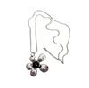 Korean silver old sun flower pendant necklace female exaggerated long neck chain retro niche design accessories