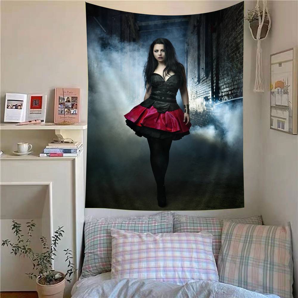 Pop EEvanescence Band Printed Large Wall Tapestry Indian Buddha Wall Decoration Witchcraft Bohemian Hippie Wall Art Decor