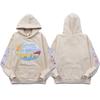 Mens Oversized Vintage Hoodie Streetwear Cotton Pullover With Print Pocket Loose Fit Casual Sweatshirt