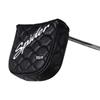 Чехол для головки паттера mytag Golf Mallet для TaylorMade Spider Tour с пяткой, чехол для головки клюшки с магнитом (Сильный магнит) (черный)