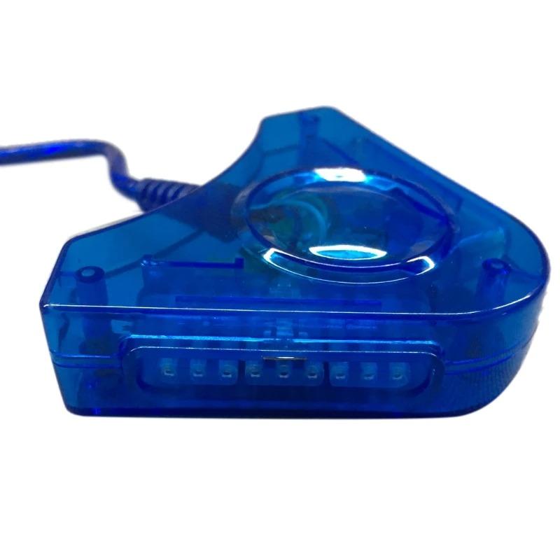 Двойной USB-адаптер, кабель-конвертер для Sony PlayStation 1/2 PS One PSX, проводной контроллер, геймпад, джойстик для ПК, ноутбука