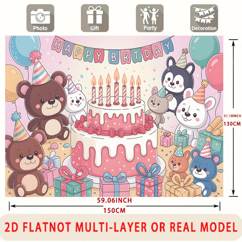 Party Backdrop Birthday Photo Booth Background Wall Decor