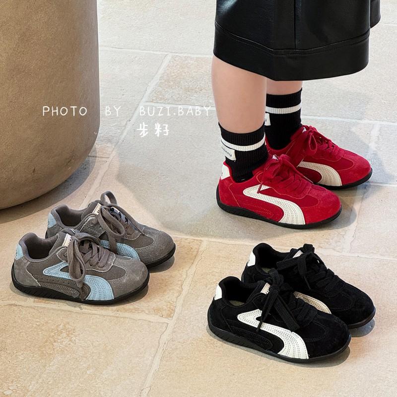 Kids Casual Sneakers Boys Girls Soft Sole Rubber Bottom Toddler Training Shoes Wear