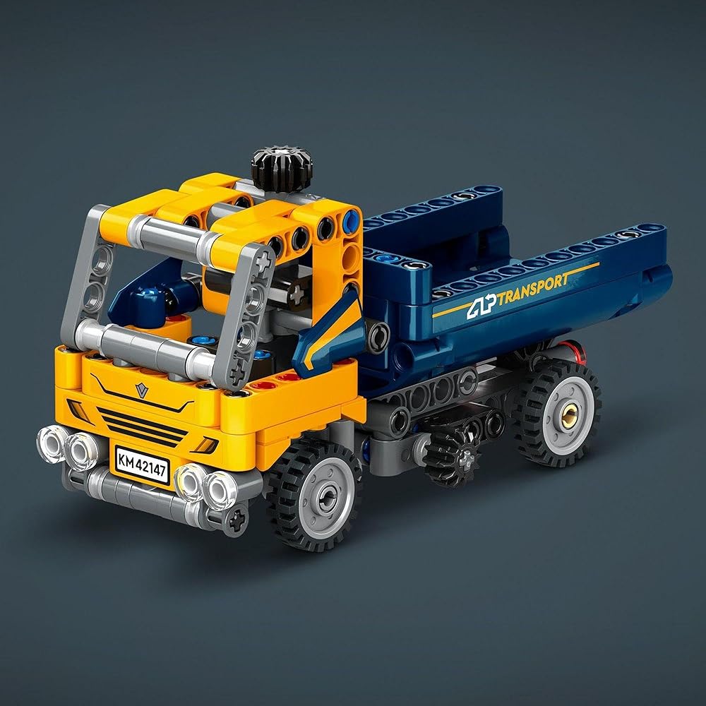 LEGO Technic Dump Truck Toy Building Set for Kids 7-9 Years Old Vehicle Model 42147