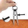 Adjustment Draw a Circle Arc Art Quick Nut Steel Divider Wing Creaser Scribing Tool Leather Compass