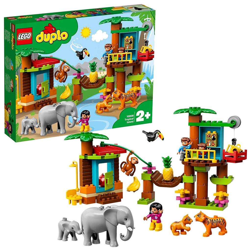 LEGO Duplo Мир Животных Исследование Джунглей 10906 Развивающие Строительные Блоки для Девочек и Мальчиков