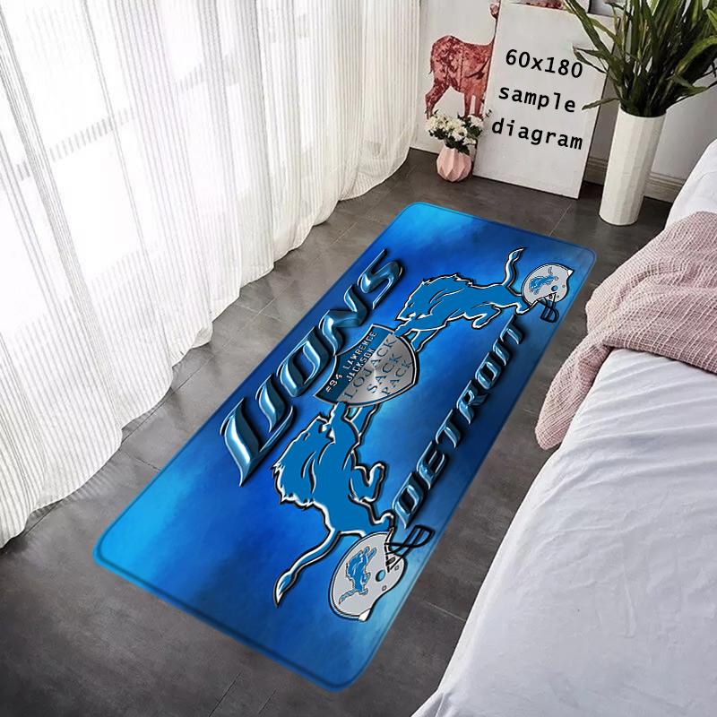 Entrance Doormat Balcony Rugs Living Room Carpet Foot Mats Bath Rug Detroit Lions Floor Mat Ideal Gifts Non-slip House Decors