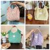 Tote Bag Sozakka Floral Bag Simple Canvas Commute Flower Handbag Shopping Bag Underarm Bag Single Shoulder Bag Unisex